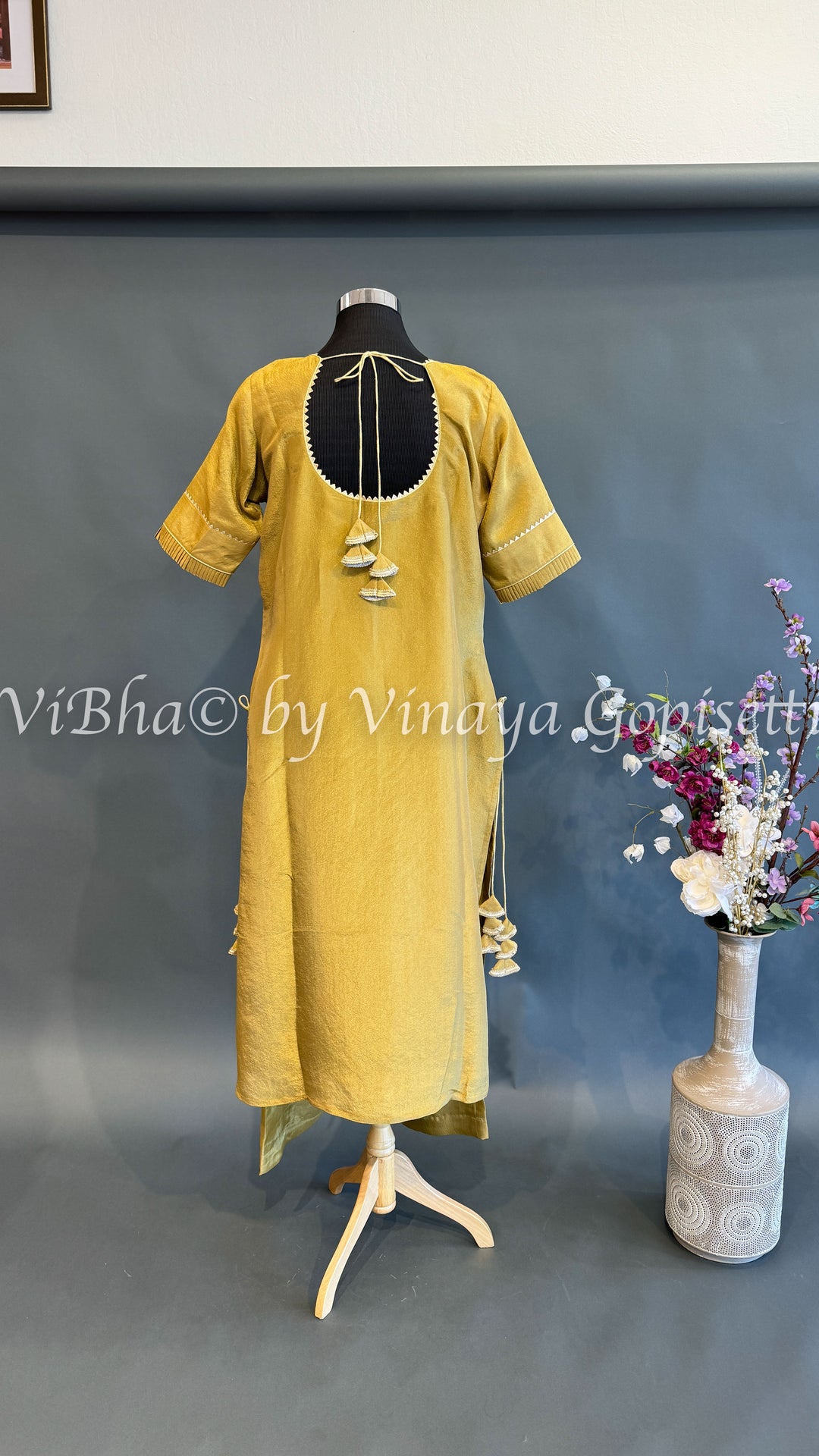 Yellow Embroidered Salwar Suit