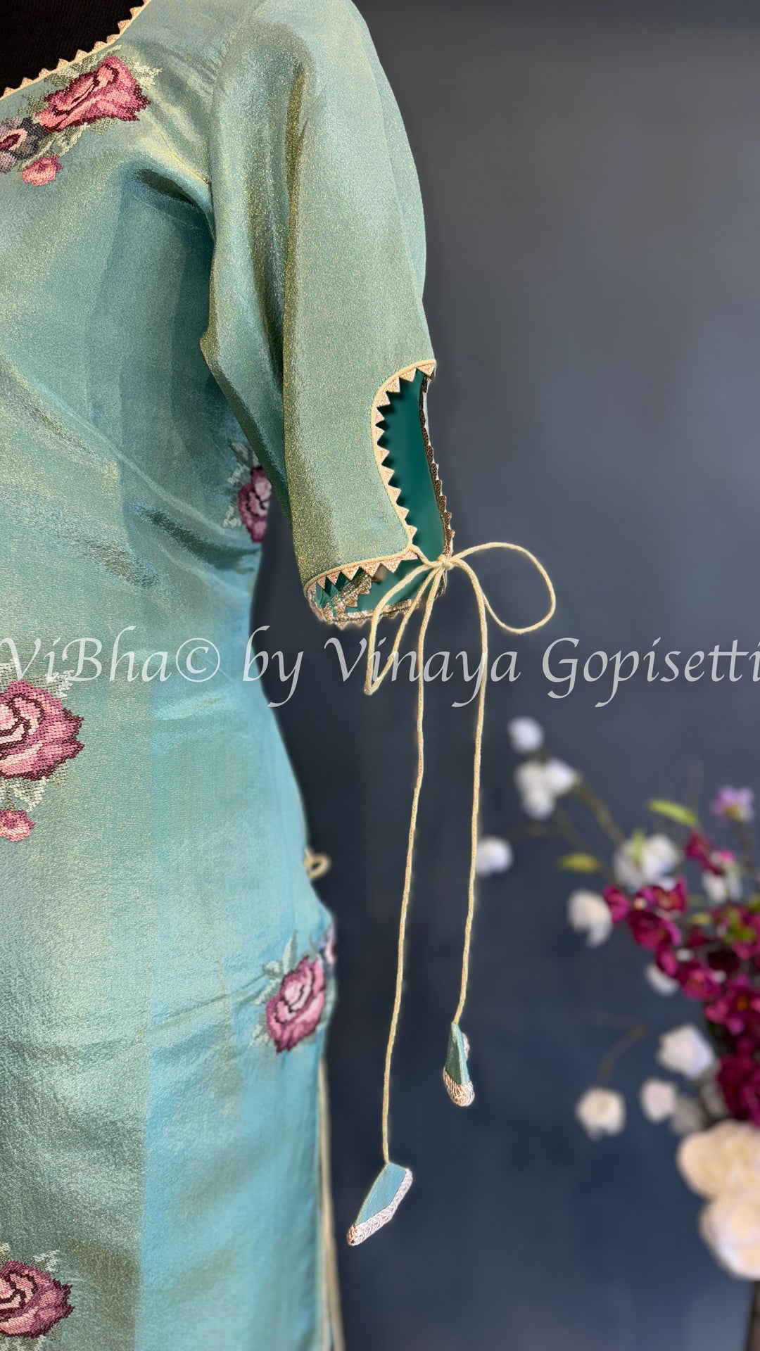 Pastle Green Embroidered Salwar Suit