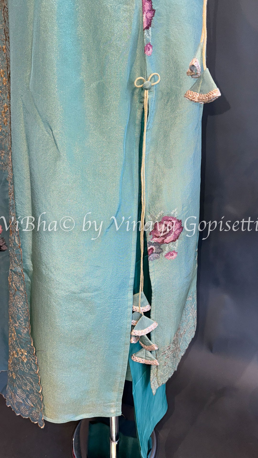 Pastle Green Embroidered Salwar Suit