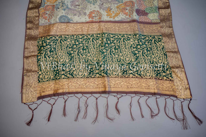 Banarasi Printed Kalamkari Saree