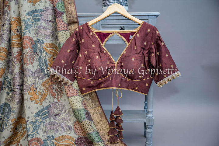 Banarasi Printed Kalamkari Saree