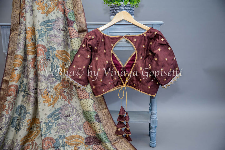 Banarasi Printed Kalamkari Saree