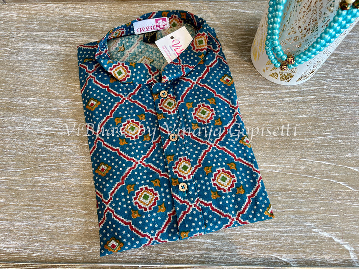 Patola Print Handloom Cotton Kurta