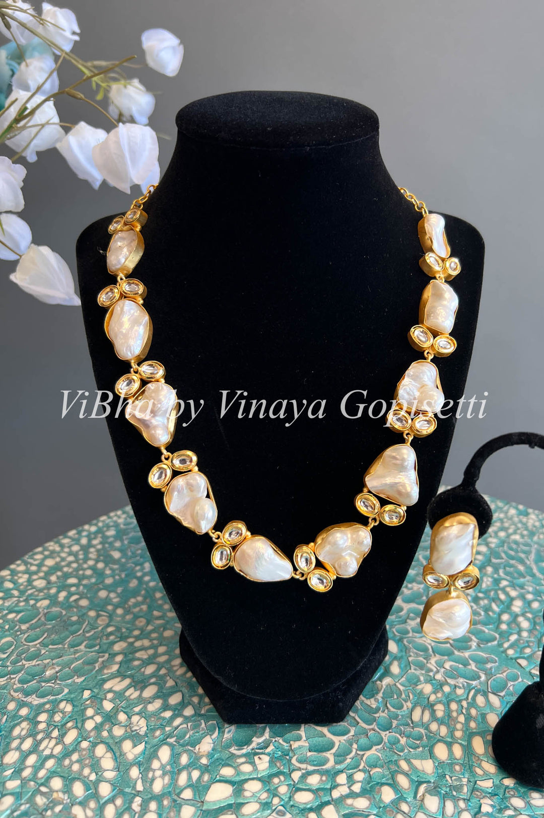 Fresh Water Natural Pearl Necklace Set