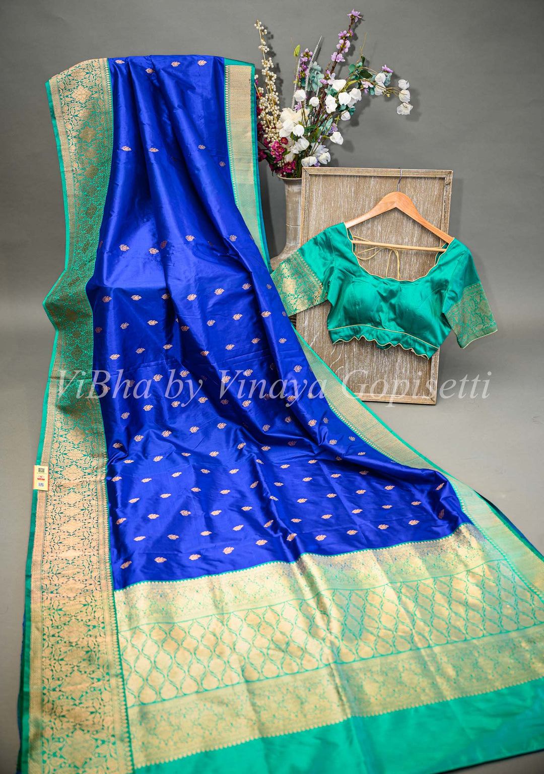 Green Benares Katan Silk Saree