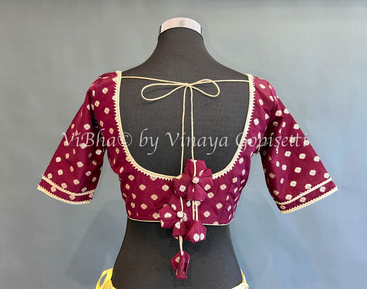 Brown Banarasi Brocade Blouse