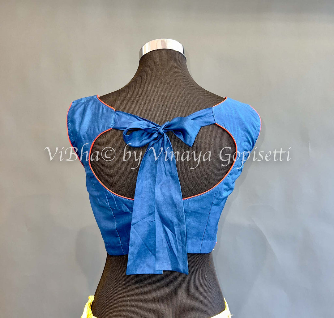 Blue Soft Silk Blouse