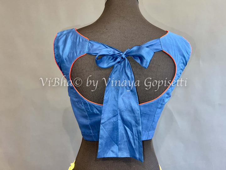 Blue Soft Silk Blouse