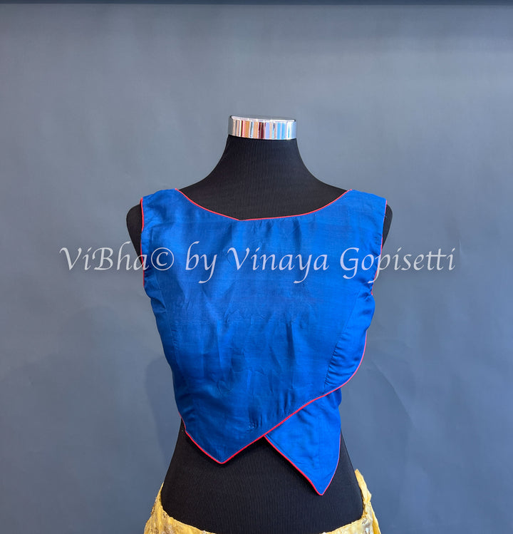 Blue Soft Silk Blouse