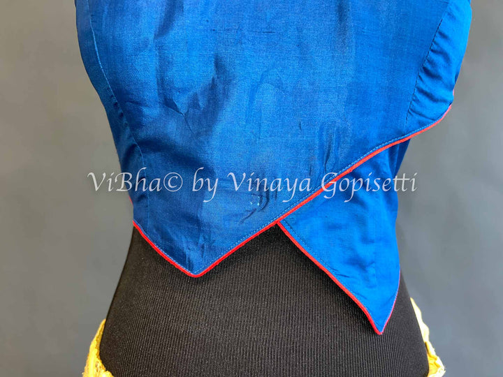 Blue Soft Silk Blouse