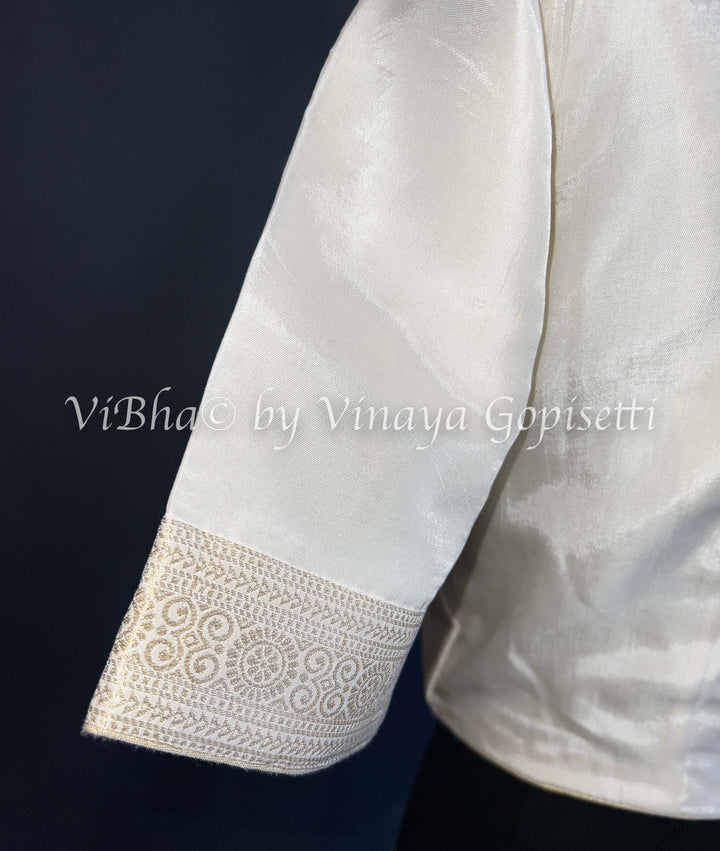 Ivory Soft Silk Blouse