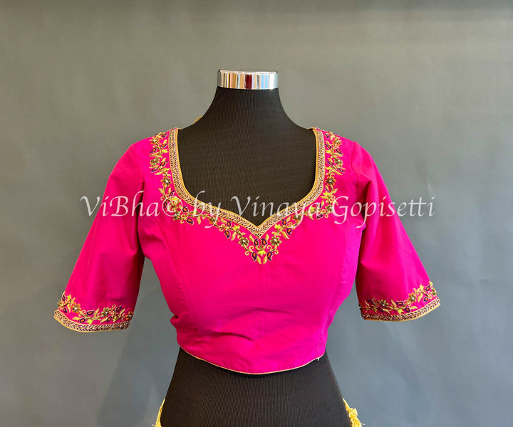 Pink Embroidered Blouse