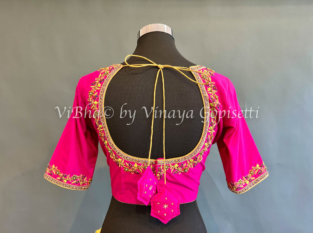 Pink Embroidered Blouse