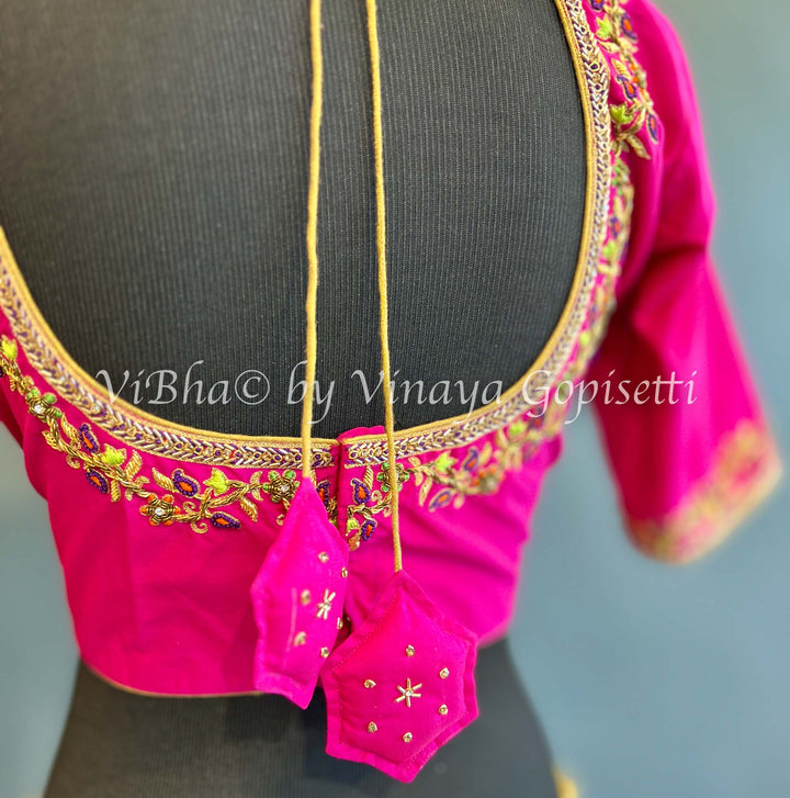 Pink Embroidered Blouse