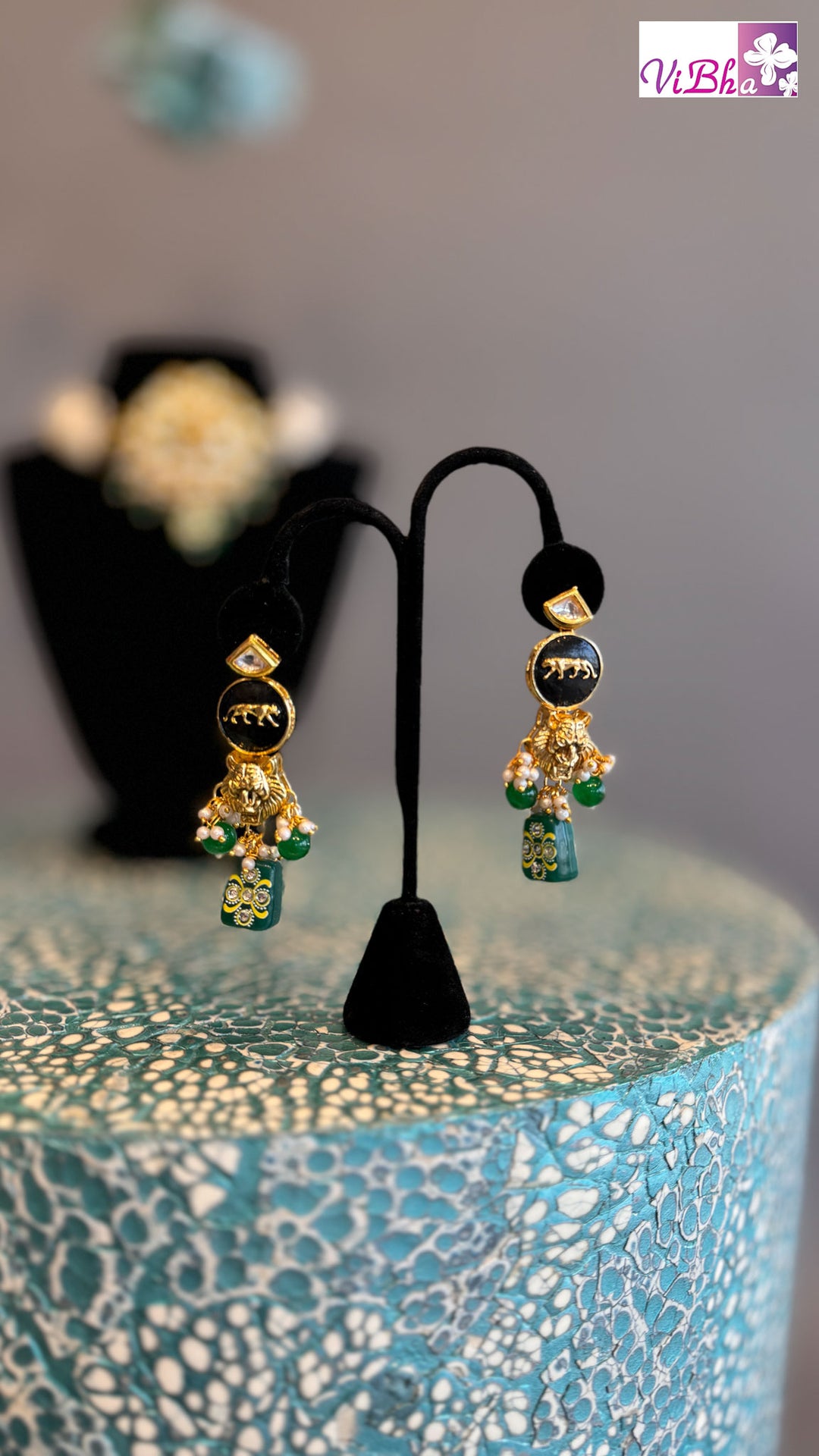 Sabyasachi Inspired Jaguar Choker And Earrings Set