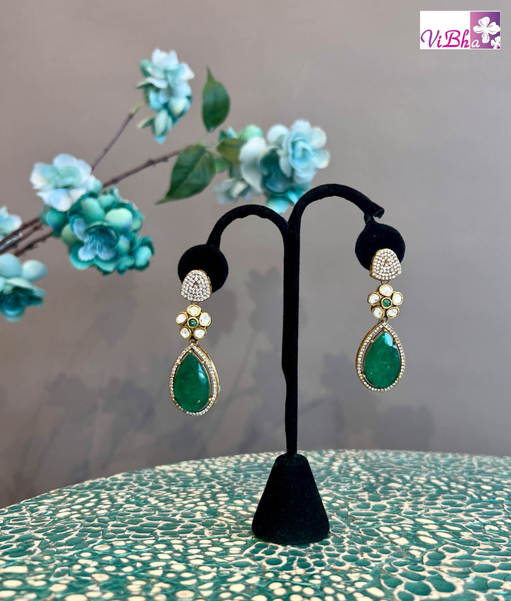 AD Emerald Drop Earrings