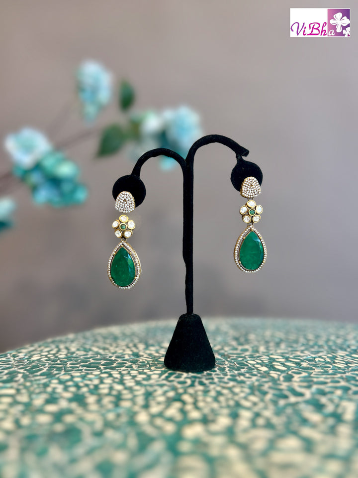 AD Emerald Drop Earrings