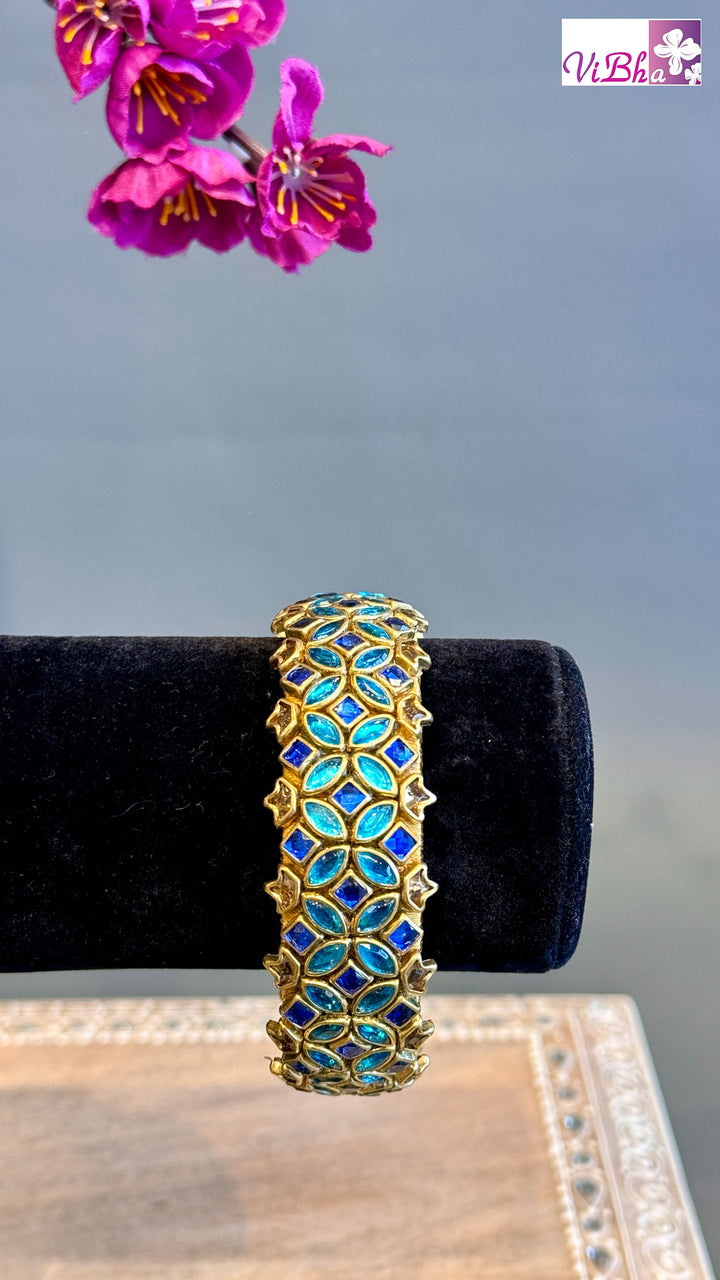 Kundan Silk Thread Kada Bangle