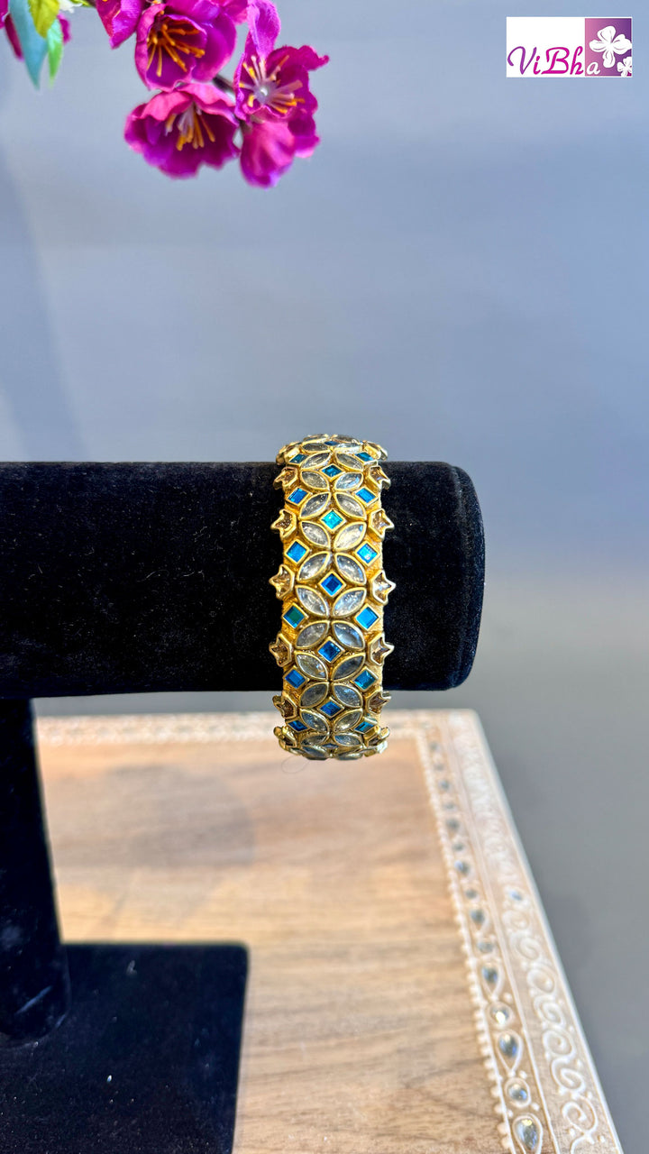 Kundan Silk Thread Kada Bangle