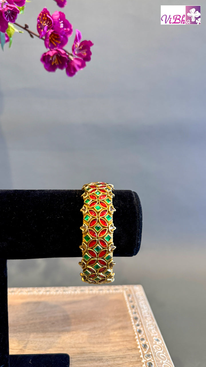 Kundan Silk Thread Kada Bangle