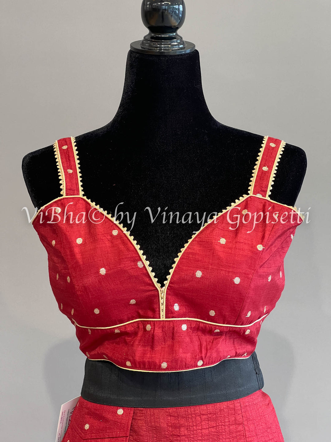 Maroon Red Sharara Set With Gold Dupatta