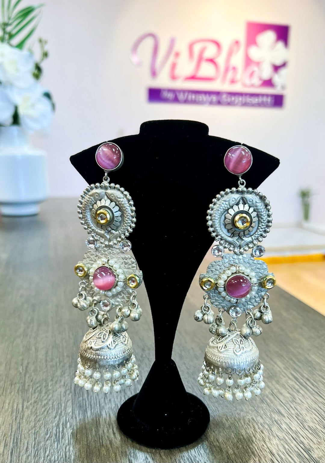 Accessories & Jewelry - Oxidized Long Jhumkas