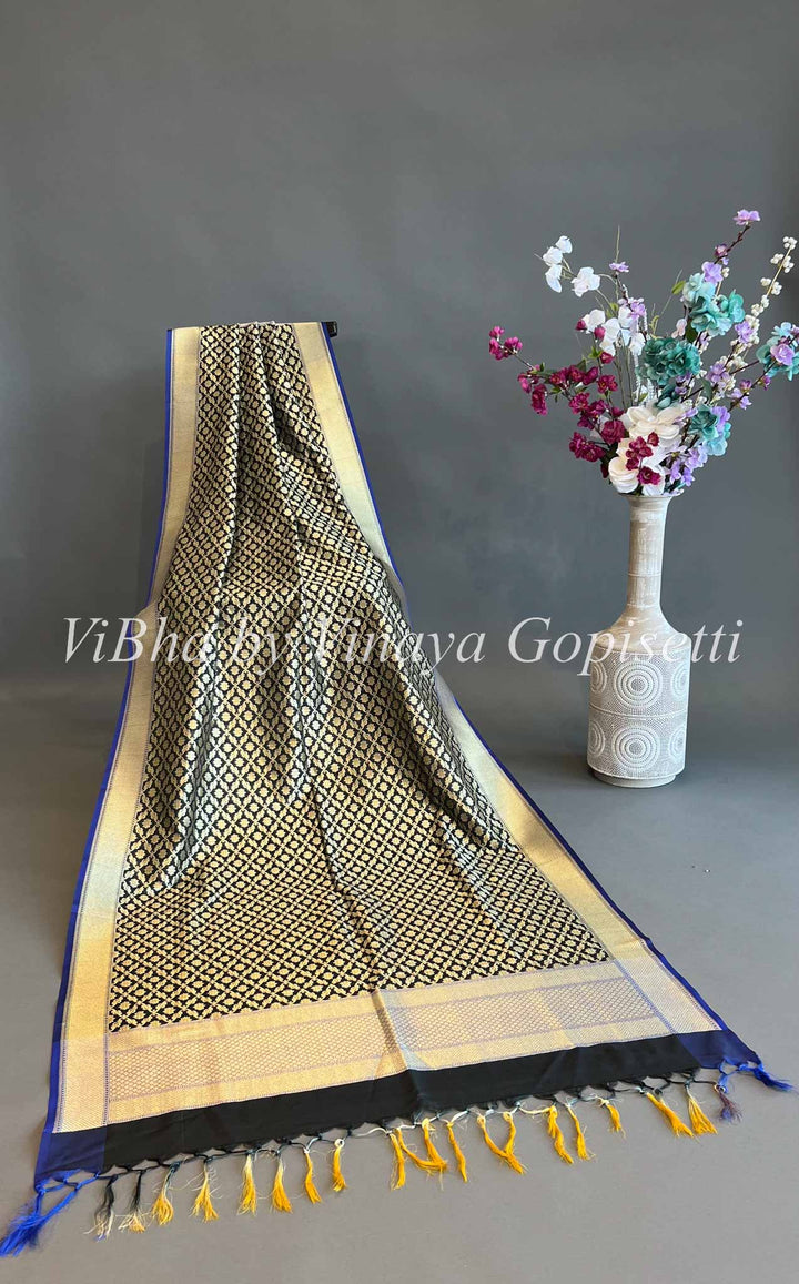 Dupatta - Black Benares Dupatta