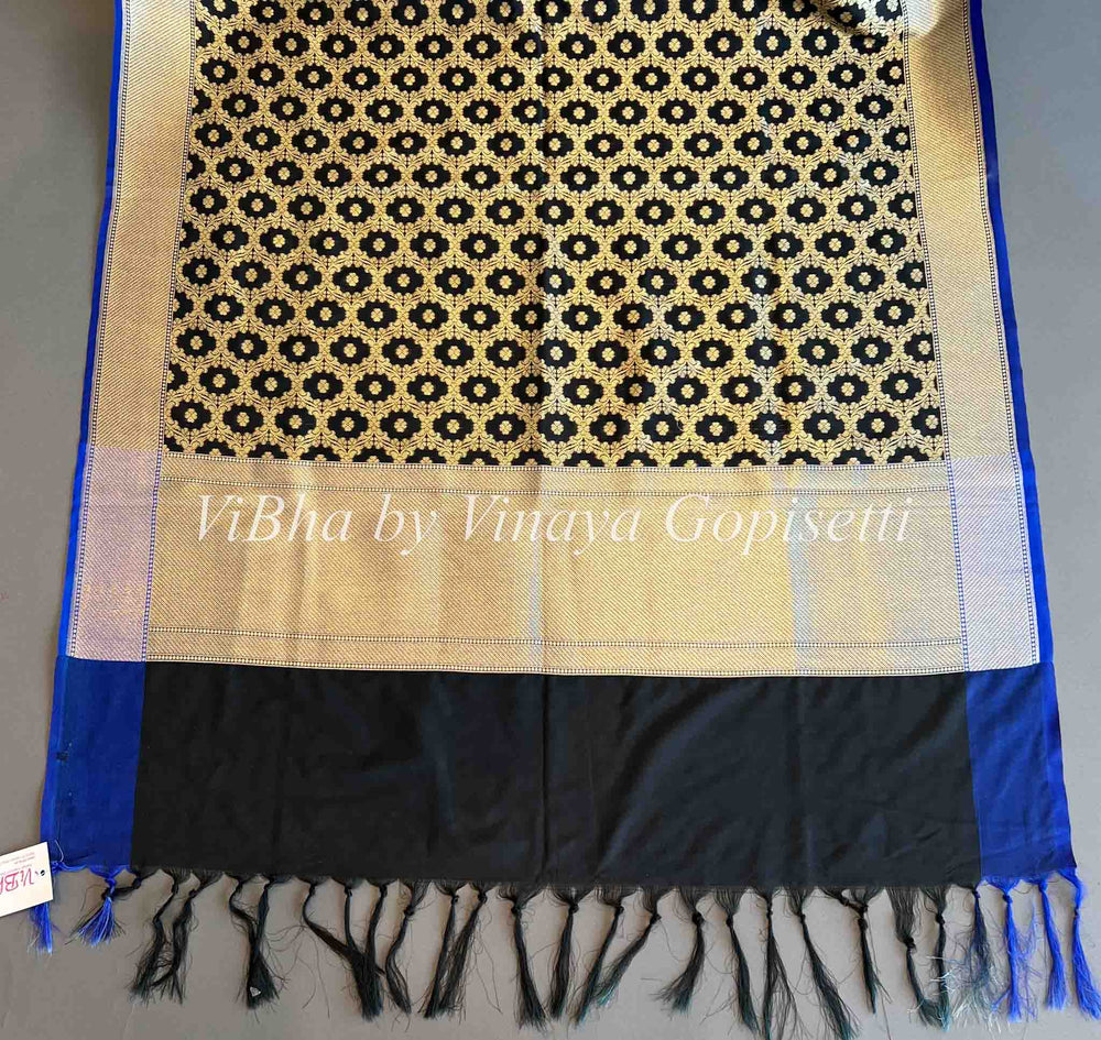 Dupatta - Black Benares Dupatta