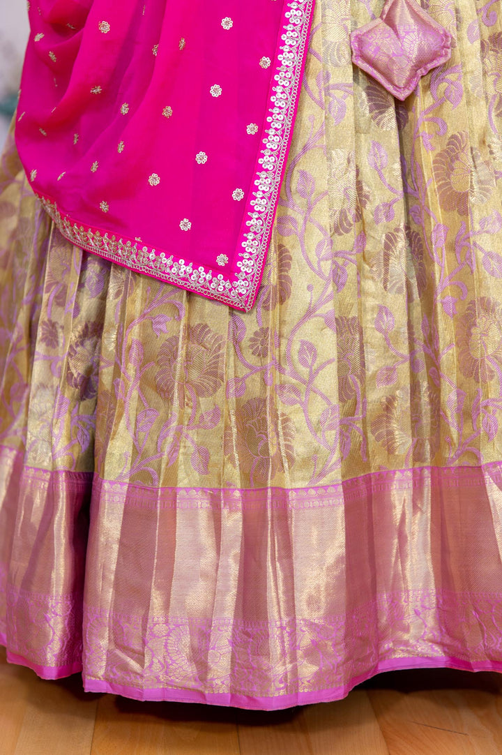  Kanjivaram Silk Lehenga Online