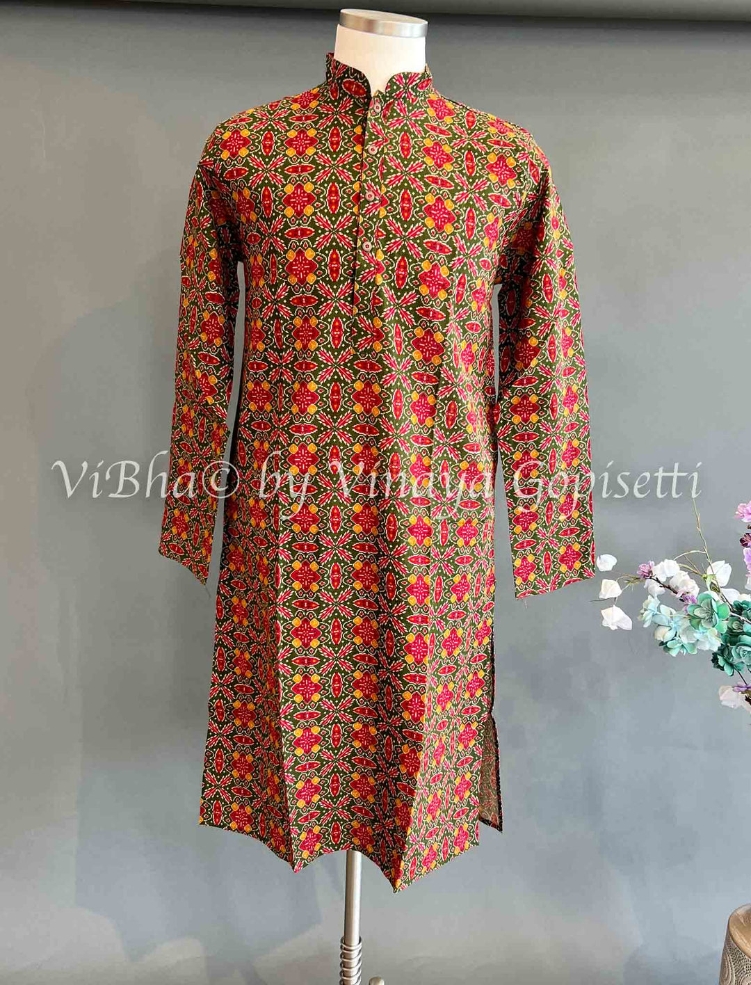 Men's Wear - Patola Handloom Kurta