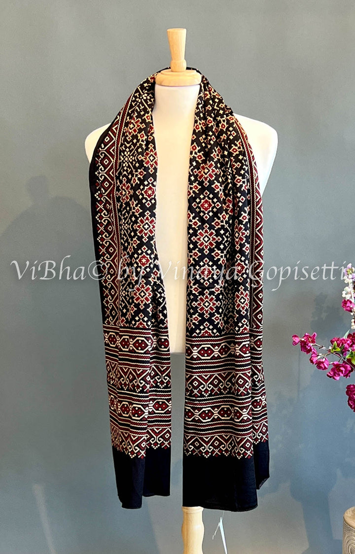 Mens Wear - Ajrakh Silk Stole