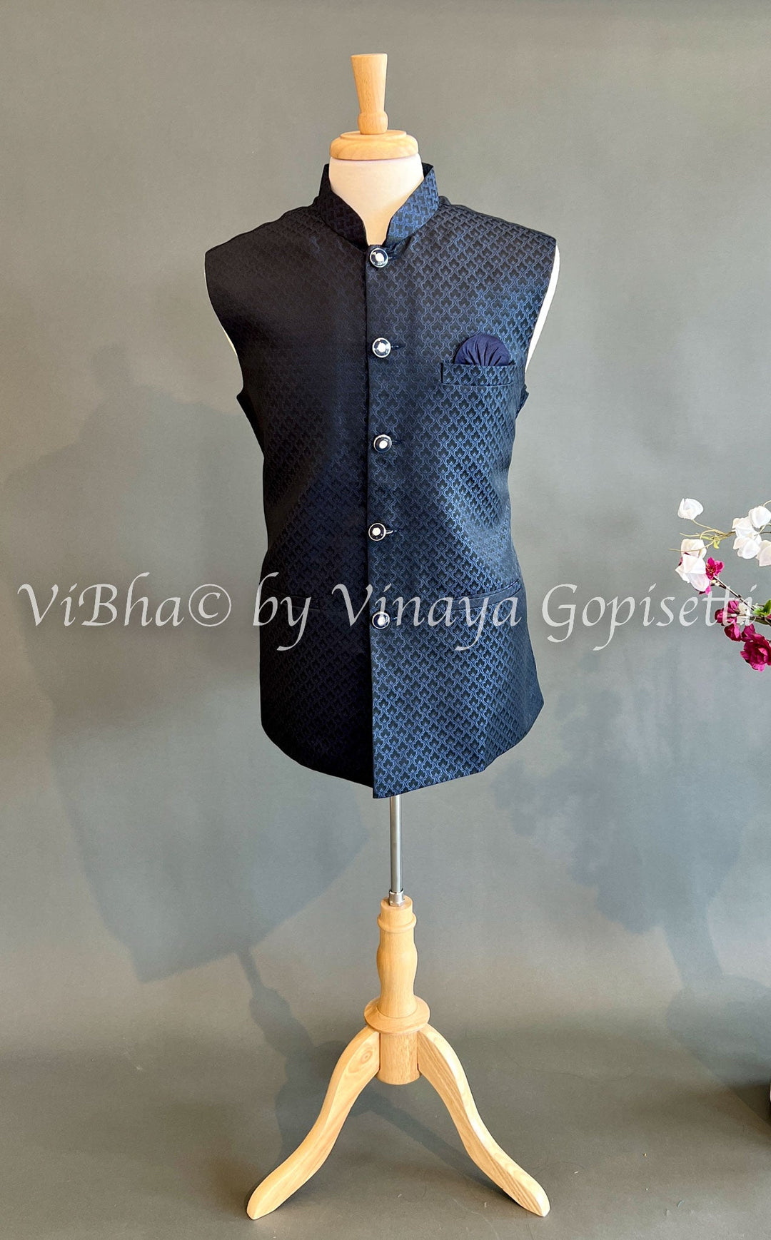 Mens Wear - Dark Navy Blue Vest