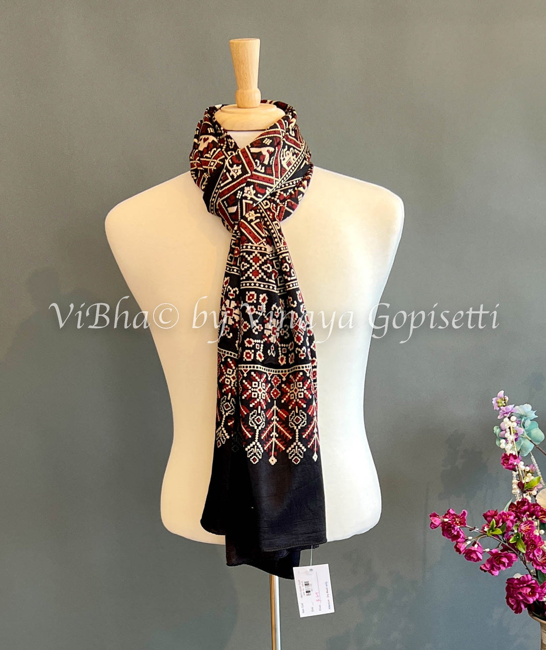 Mens Wear - Patola Ajrakh Silk Stole