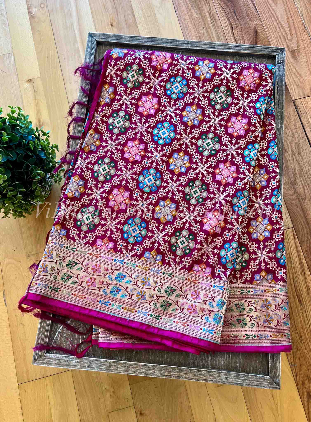 Sarees - Pink Gharchola Weave Banarasi Saree