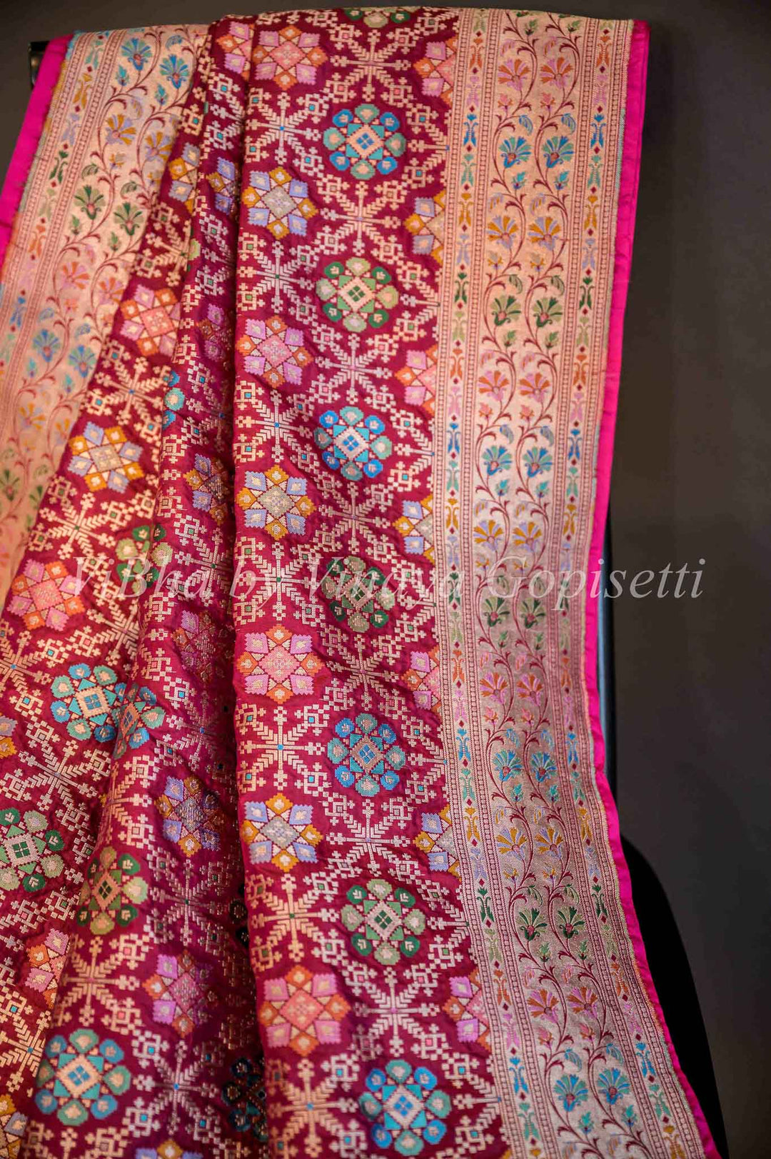 Sarees - Pink Gharchola Weave Banarasi Saree