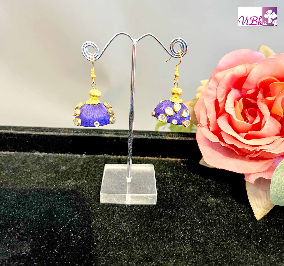 Vibha Accessories - Silk Thread Earrings